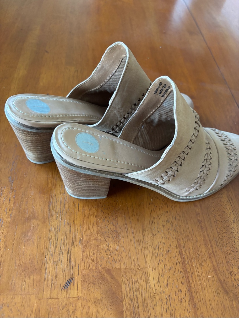 J Brand Leather Mules 10 - Picture 4 of 6